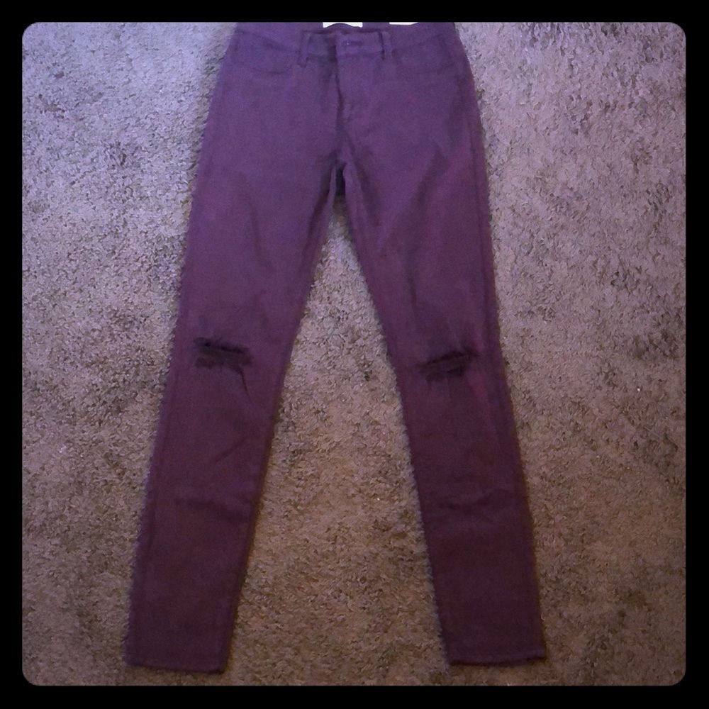 Distressed jeans